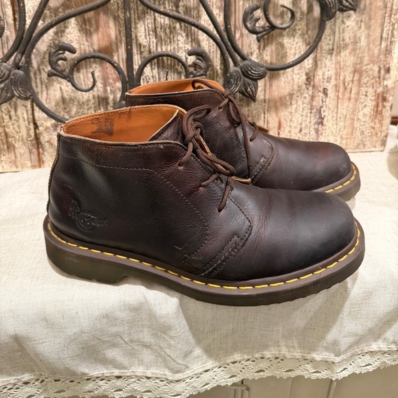 Chunky brown Dr. Marten  10 men 11 ladies large chukka boots main image 6